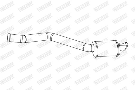 TOBA ESAPAMENT FINALA WALKER 24332 - Compatibil cu MERCEDES-BENZ