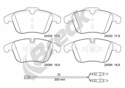 Set placute frana Breck 24332 00 701 10