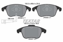 Set placute frana Textar 2433401