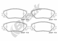 SET PLACUTE FRANA BRECK 24337 00 701 00 - Compatibil cu TOYOTA