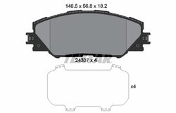 Set placute frana Textar 2433701