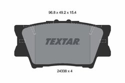 Set placute frana Textar 2433801