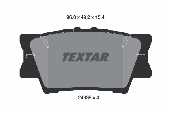 Set placute frana Textar 2433801