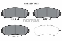 Set placute frana Textar 2434201