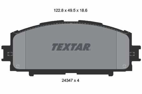Set placute frana Textar 2434701