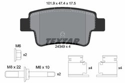 Set placute frana Textar 2434903