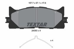 Set placute frana Textar 2435001