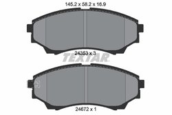 SET PLACUTE FRANA TEXTAR 2435301 - Compatibil cu FORD, FORD ASIA & OCEANIA, FORD AUSTRALIA, MAZDA