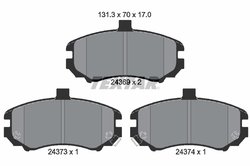 SET PLACUTE FRANA TEXTAR 2436901 - Compatibil cu HYUNDAI