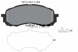 Set placute frana Textar 2437201