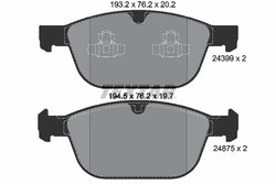 Set placute frana Textar 2439901