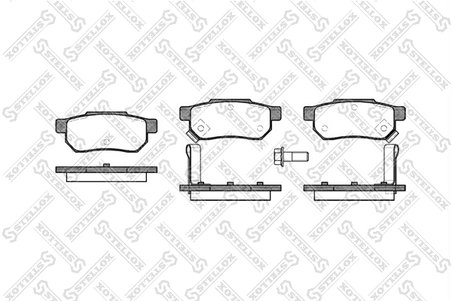 SET PLACUTE FRANA STELLOX 244 002-SX - Compatibil cu ACURA, HONDA, LOTUS, MG, NISSAN, OPEL, ROVER