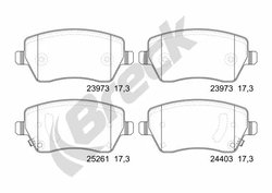 Set placute frana Breck 24403 00 702 00