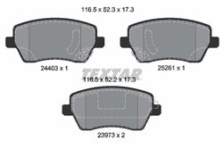 Set placute frana Textar 2440301