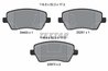 SET PLACUTE FRANA TEXTAR 2440301 - Compatibil cu DATSUN, NISSAN, RENAULT