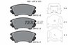 SET PLACUTE FRANA TEXTAR 2441201 - Compatibil cu BUICK, CHEVROLET, GMC, HOLDEN, MG, OPEL, ROEWE (SAIC), SAAB, VAUXHALL