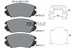 Set placute frana Textar 2441501