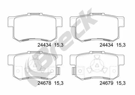 Set placute frana Breck 24434 00 704 00