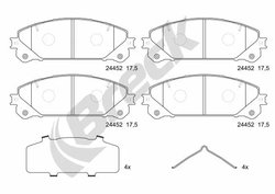 Set placute frana Breck 24452 00 551 00
