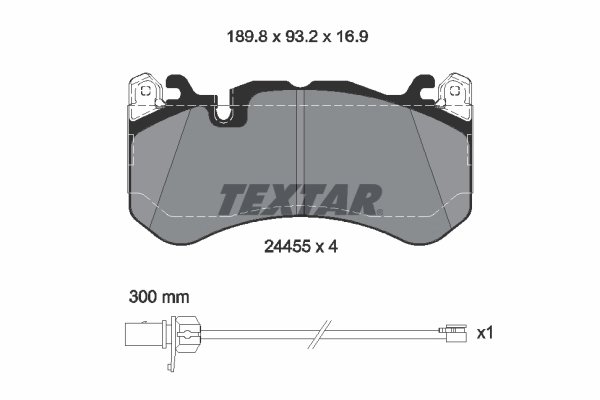 Set placute frana Textar 2445501