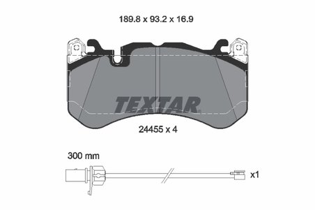 Set placute frana Textar 2445501