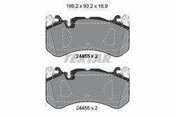 SET PLACUTE FRANA TEXTAR 2445503 - Compatibil cu MERCEDES-BENZ