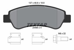 Set placute frana Textar 2446501