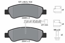 Set placute frana Textar 2446503