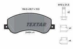 SET PLACUTE FRANA TEXTAR 2448404 - Compatibil cu BYD, VW