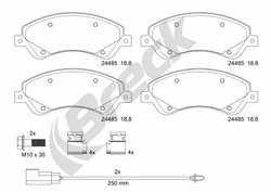 SET PLACUTE FRANA BRECK 24485 00 703 10 - Compatibil cu FORD