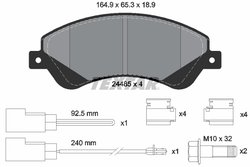Set placute frana Textar 2448501