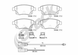 Set placute frana Breck 24486 00 702 10