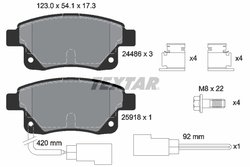 Set placute frana Textar 2448601