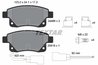 SET PLACUTE FRANA TEXTAR 2448601 - Compatibil cu FORD, FORD (JMC), FORD AUSTRALIA