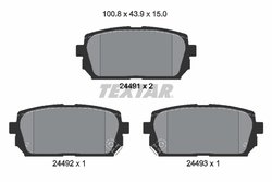 SET PLACUTE FRANA TEXTAR 2449101 - Compatibil cu KIA, NAZA