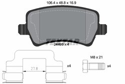 Set placute frana Textar 2449601