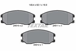 Set placute frana Textar 2451001