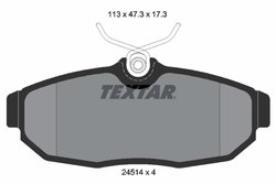 SET PLACUTE FRANA TEXTAR 2451401 - Compatibil cu FORD AUSTRALIA, FORD USA