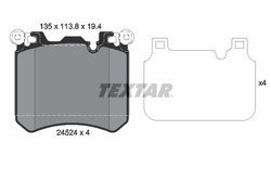 Set placute frana Textar 2452401