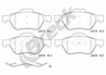 SET PLACUTE FRANA BRECK 24535 00 701 00 - Compatibil cu RENAULT