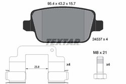Set placute frana Textar 2453701