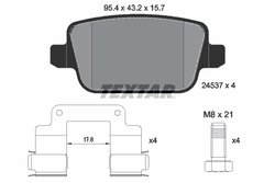 Set placute frana Textar 2453702
