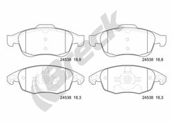 SET PLACUTE FRANA BRECK 24538 00 701 00 - Compatibil cu CITROEN, DS, PEUGEOT