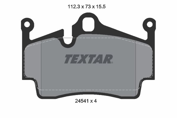 SET PLACUTE FRANA TEXTAR 2454101 - Compatibil cu PORSCHE
