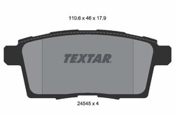 SET PLACUTE FRANA TEXTAR 2454501 - Compatibil cu FORD USA, LINCOLN, MAZDA, MAZDA (FAW)