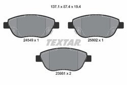 Set placute frana Textar 2454901