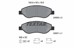 Set placute frana Textar 2455001