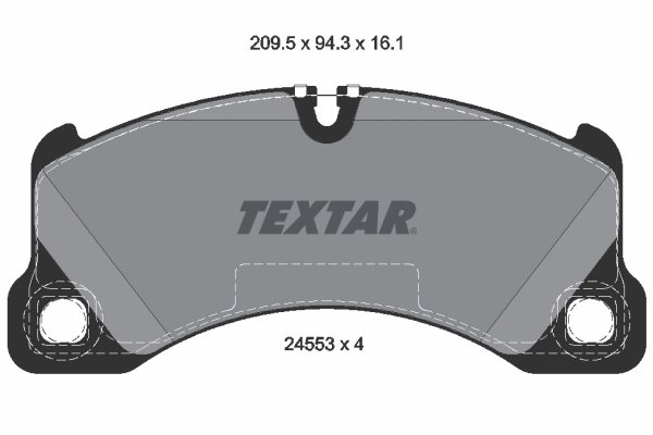 SET PLACUTE FRANA TEXTAR 2455301 - Compatibil cu PORSCHE, VW