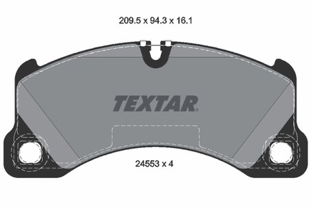 SET PLACUTE FRANA TEXTAR 2455301 - Compatibil cu PORSCHE, VW