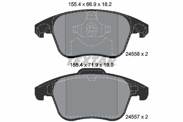 Set placute frana Textar 2455801